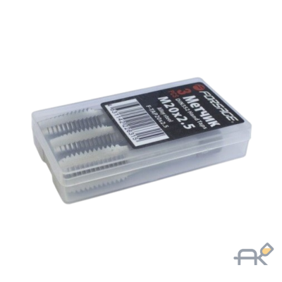 Метчик M20x2.5 (3шт). в пластиковом футляре (F-TAP20x2.5)